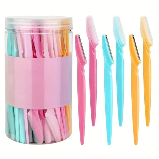 30PCS Precision Eyebrow & Facial Razors – Smooth, Safe & Salon-Style Grooming