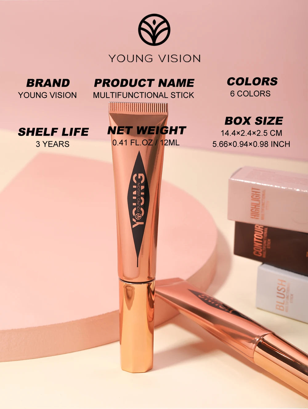 All-in-One Makeup Set - Air Cushion, Rouge, High Gloss & Blush (6 Colors)