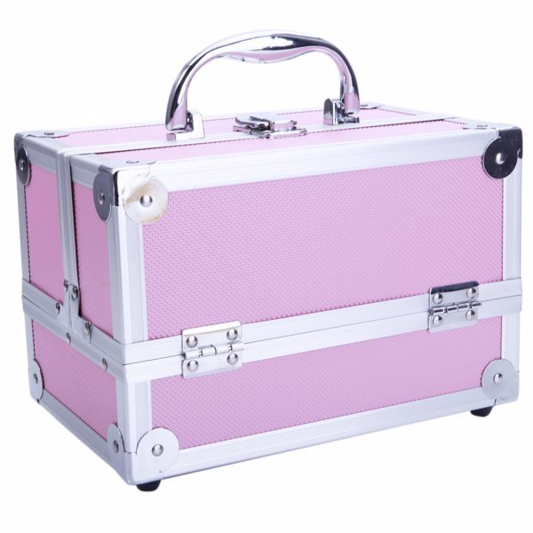 Glow On-the-Go: The Ultimate Aluminum Makeup Train Case