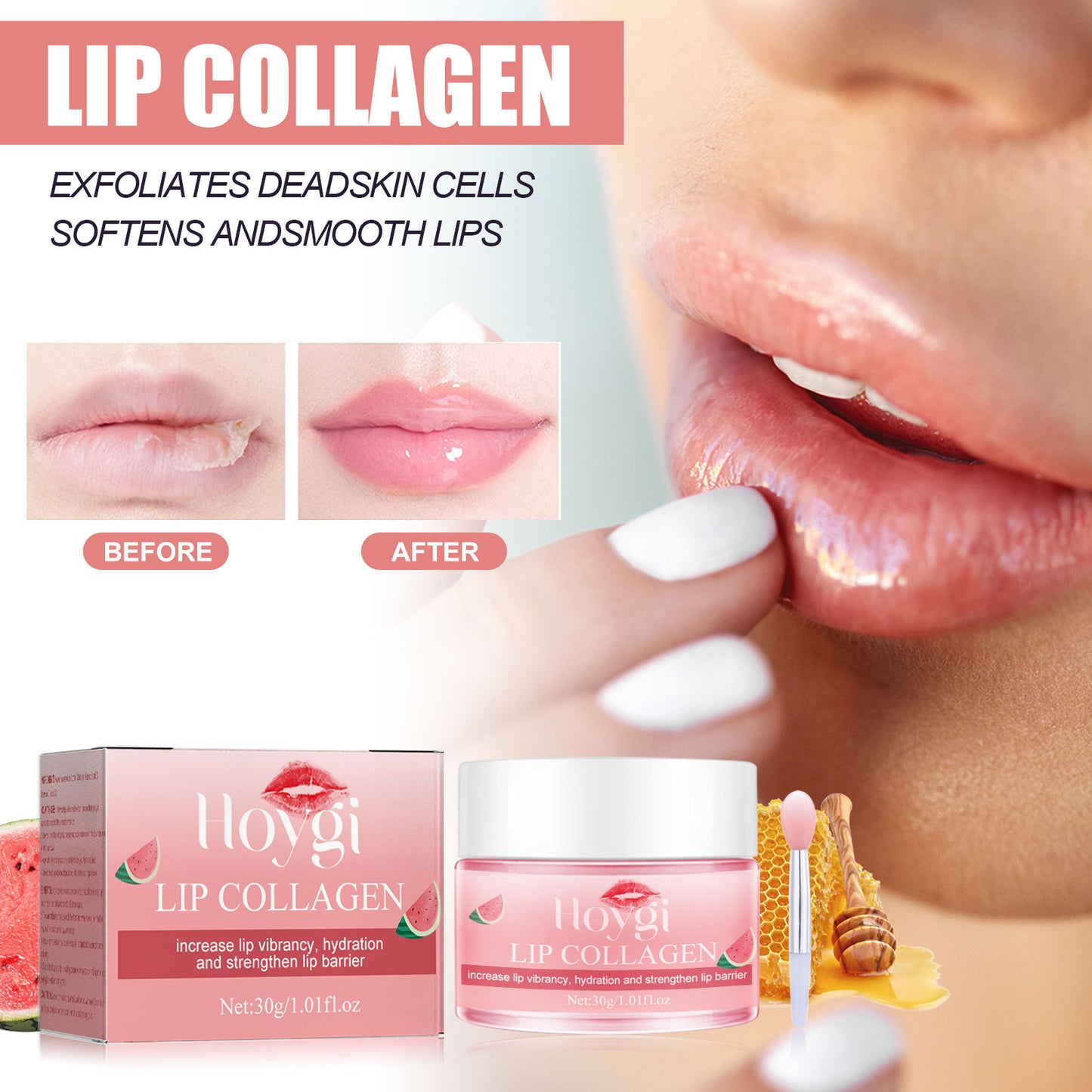 Hydrating Watermelon Lip Balm – Smooth, Shine & Protect