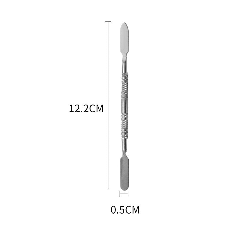 Beauty Salon Stainless Steel Mixing Palette & Spatula – Makeup & Nail Art Tool