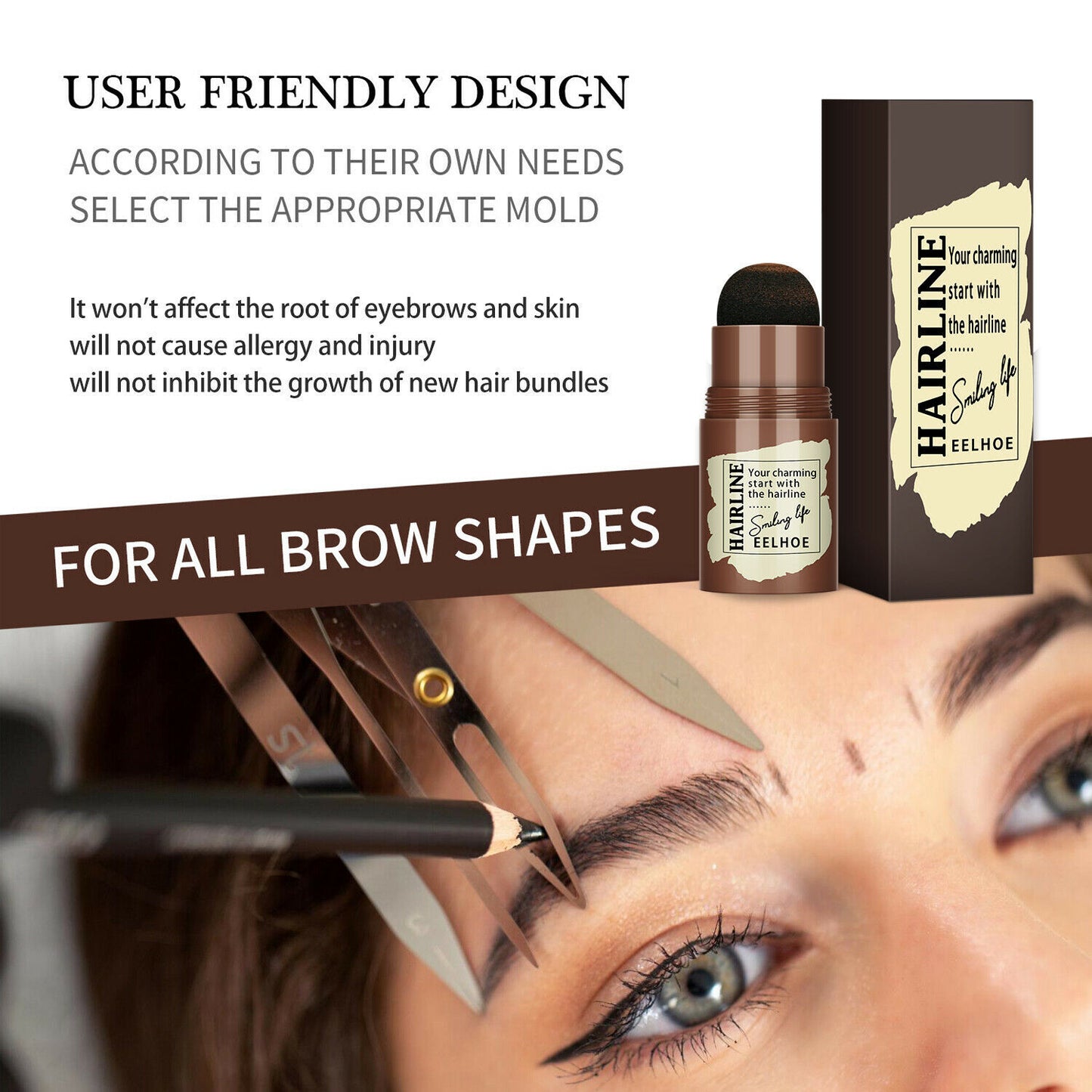 Eyebrow Stamp Kit – 24 Reusable Stencils for Flawless Brows