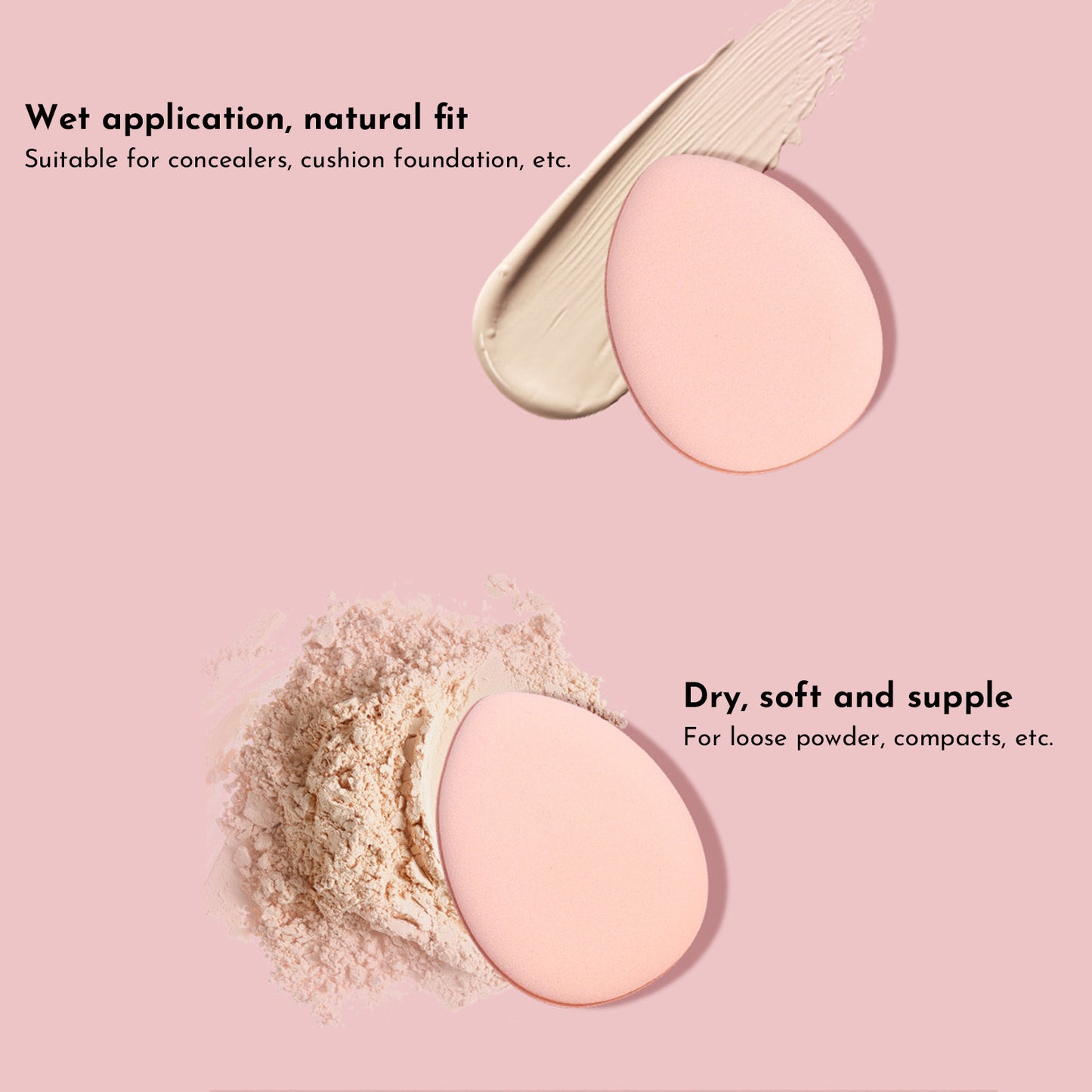 Mini Cushion Puff Set – Travel-Friendly Makeup Sponges for Flawless Blending
