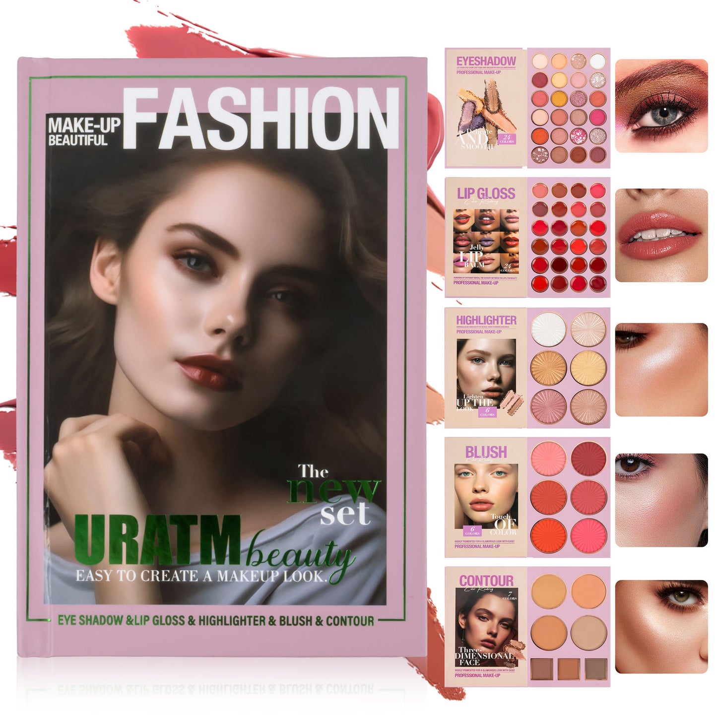 Ultimate Book-Style Eyeshadow & Blush Set - 67-Color Five-Layer Makeup Palette